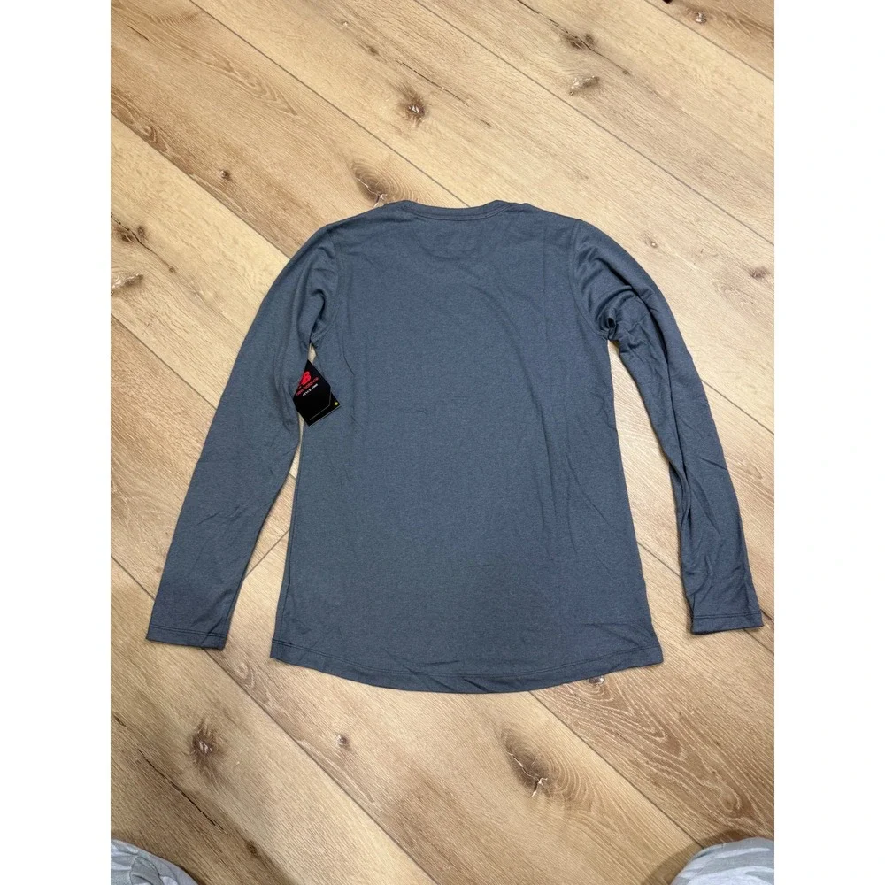 New Balance Womens NB Dry Long Sleeve Athletic Shirt Gray Heather Small NWT - Picture 2 of 5